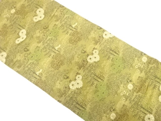 JAPANESEKIMONO / ANTIQUE BAMBOO / BAMBOO / BAMBOO GRASS / CHRYSANTHEMU